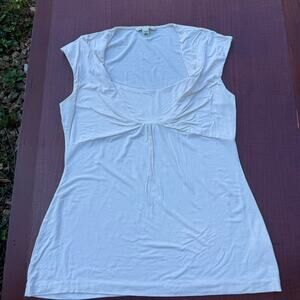 Banana Republic Women's White Stretch Top - Size Large
